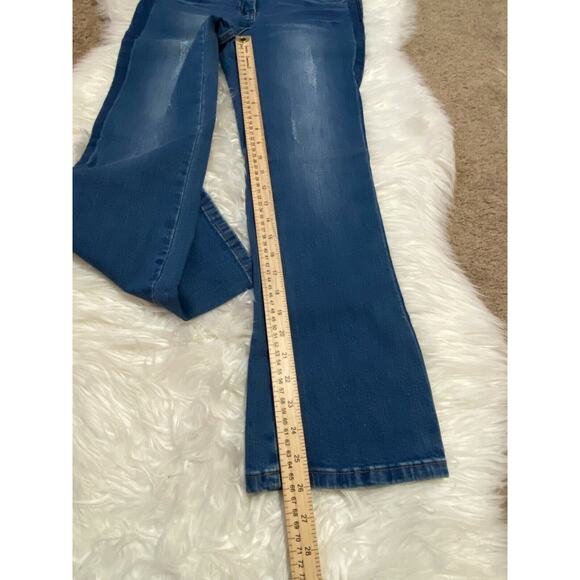 Chelsea And Violet Womens Bootcut Jeans Pockets Belt Loops High Rise Size 26 - Picture 7 of 10